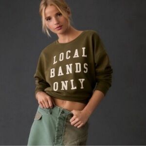 Anthropologie local bands only sweatshirt XS